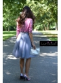 Lunicite BROSKYŇOVÝ TULIPÁN – exkluzívna tylová sukňa broskyňová