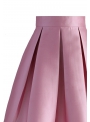 Folded pink skirt