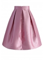 Folded pink skirt