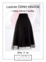 Lunicite BLACK PEA – exclusive tulle skirt with dots, black