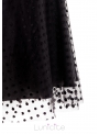 Lunicite ČIERNY HRÁŠOK – exkluzívna tylová sukňa s bodkami, čierna