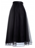 Lunicite Blackberry- Droopy chiffon skirt