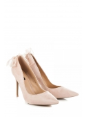 LOVELY - Nude ladies pumps with a bow