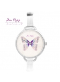 Hodinky „V STYLU MOTÝLA“ – dámské hodinky s pudrovým motýlem
