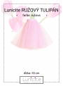 Lunicite PINK TULIPS - exclusive tulle skirt pale pink, length 55 cm