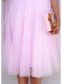 Lunicite RUŽOVÝ TULIPÁN – exkluzívna tylová sukňa bledo ružová, 77cm