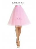 Lunicite RŮŽOVÝ TULIPÁN –exkluzivní tylová sukně bledě růžová, 60cm