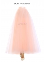 Lunicite BROSKYŇOVÝ TULIPÁN – exkluzívna tylová sukňa broskyňová, 107cm