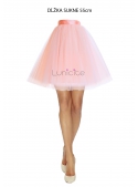 Lunicite PUDROVÝ TULIPÁN – exkluzivní tylová sukně pudrově růžová, délka 55cm