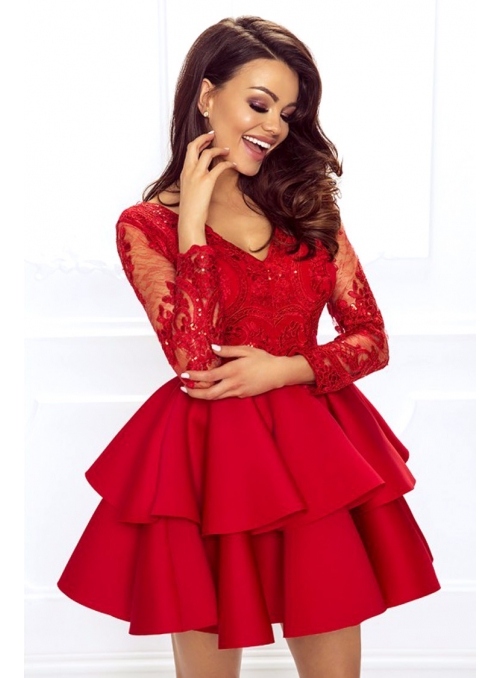 Mini dress LILI, red