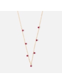 Necklace"Ruby drops"