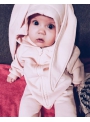 children jumpsuit with hood and ears "PINK BUNNY"