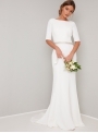 Wedding dess with sleeves "Simple Love"