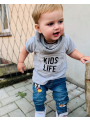KIDS LIFE – dětské tričko, šedé