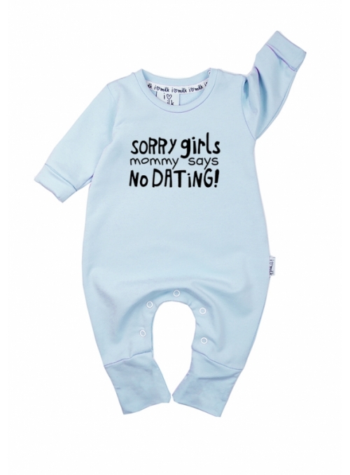 "Sorry girls" – detské body tyrkysové - 12-24 mesiacov