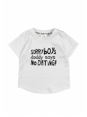 "Sorry boys ..." - children's T-shirt, white