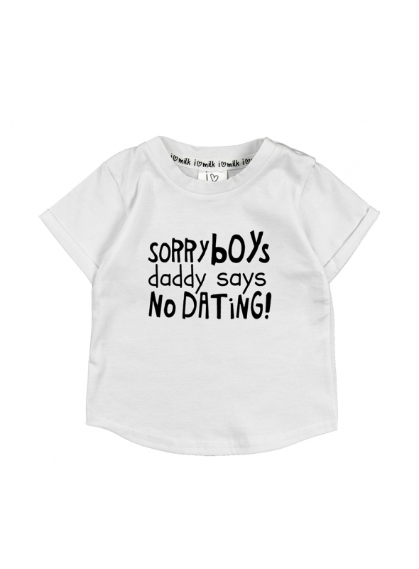 "Sorry boys..." – detské tričko, biele - 3-6 mes