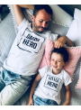 DADDY HERO - men's t-shirt, white