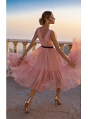 Midi dress „Parisian“, light pink