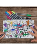 My Dinosaur World - an interactive coloring pencilcase - color and learn