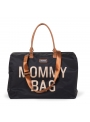 Veľká prebaľovacia taška MOMMY BAG, čierno-zlatá