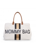 Velká přebalovací taška MOMMY BAG, krémovo bílá + zlatá