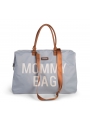 Veľká prebaľovacia taška MOMMY BAG, šedo-biela