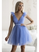 Olivia - mini šaty, bledě modré