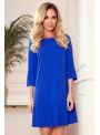 Mini šaty "Amanda" s plisovaním, modrá - S