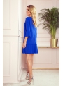 Mini šaty "Amanda" s plisovaním, modrá - S