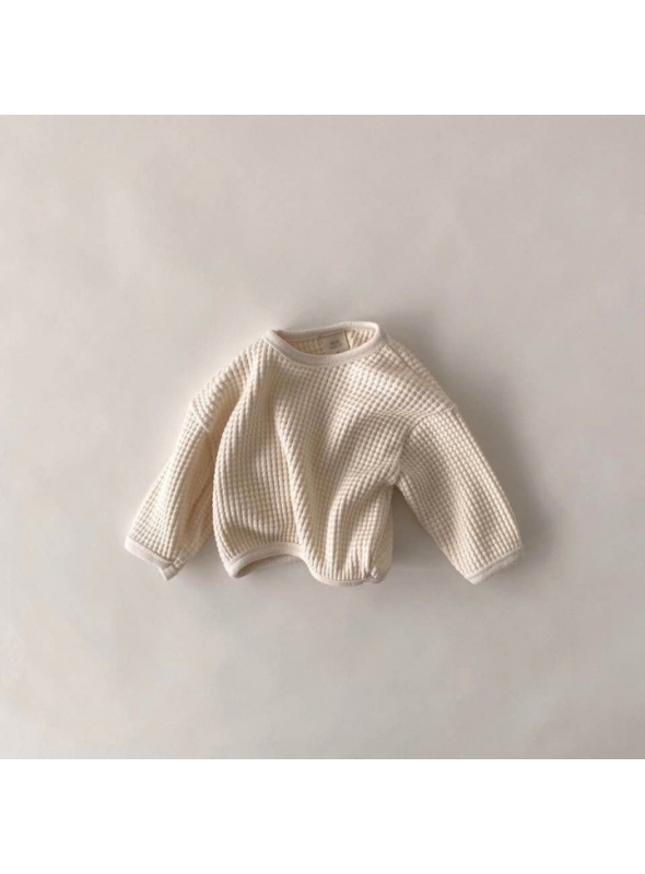 Krémovo biely detský sveter, 12-18 mesiacov