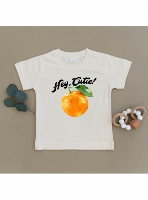 Hey cutie - dětské tričko s pomerančem, matching rodinné