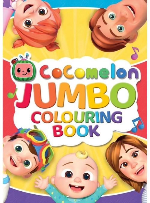 Cocomelon - JUMBO velká kniha omalovánek JJ, rodina a kamarádi