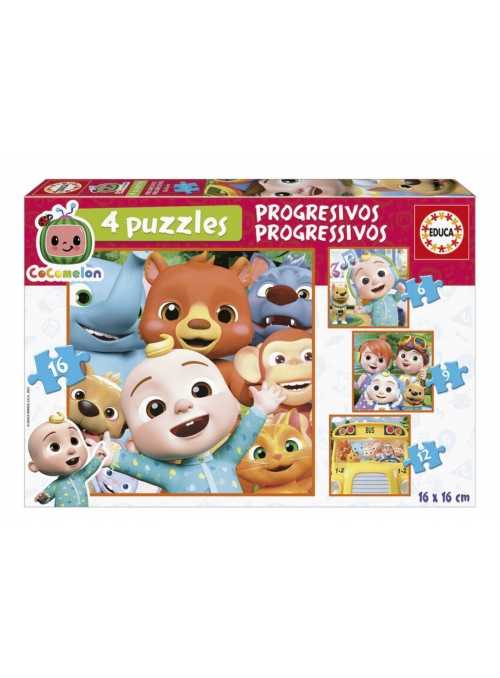 Cocomelon - set 4 puzzle, progresivní