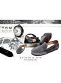TOM by Le Petit Tom ® MENS MOCCASINS GREY Suede + leather lining