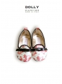 DOLLY by Le Petit Tom ® BABY SMOKING SLIPPERS 3SL TOILE DE JOUY satén