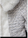 LA DOLLY Zimní kostým LINTON TVÍDU – bílo/ledověmodrý