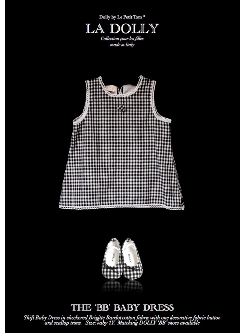 LA DOLLY &quot;BB baby dress&quot; -Black checked