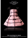LA DOLLY „šaty MANEKÝNA“ –růžovo-černé