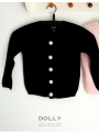 PEARLED UP CASHMERE CARDIGAN black