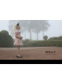 DOLLY dotted top ballet pink + black dots