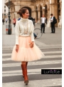 Lunicite PEACH waterlily - exclusive fluffy skirt - peach