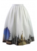 Midi skirt "Cityscapes"