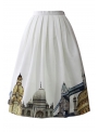 Midi sukně „Městská scenérie“