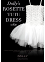 ROSETTE TUTU DRESS white